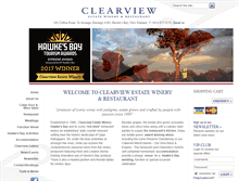 Tablet Screenshot of clearviewestate.co.nz